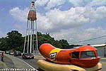 Wienermobile and Catsup Bottle